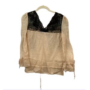 BRAND NEW Free People Lace Long Sleeve Blouse